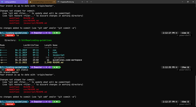 PowerShell in Windows Terminal with color