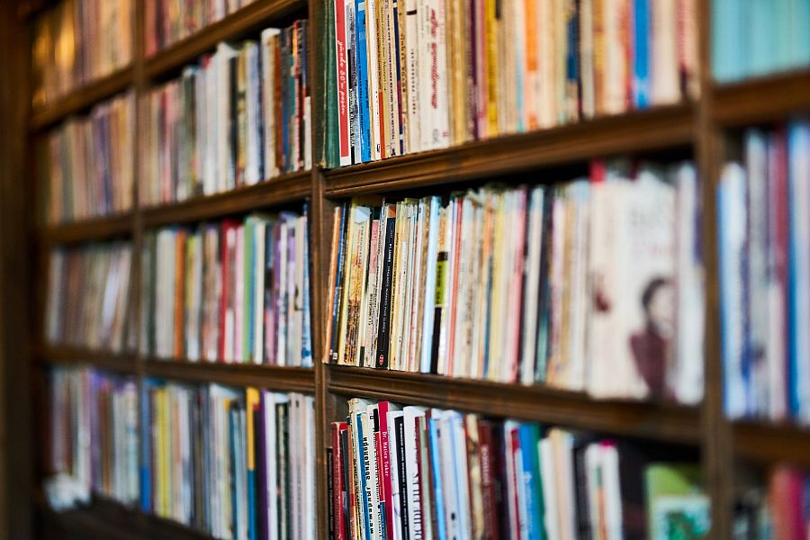 Shelf full of books